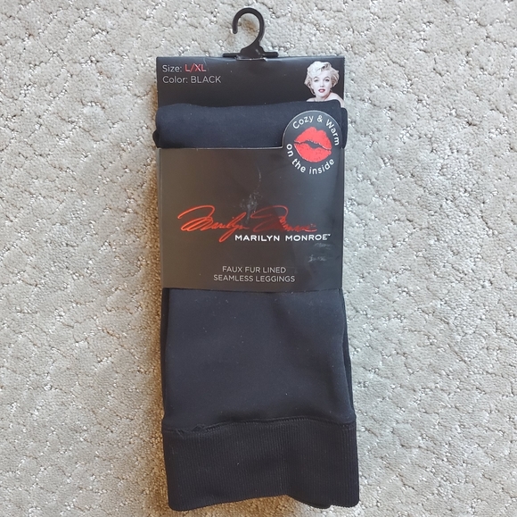 Marilyn Monroe Faux Fur Leggings 